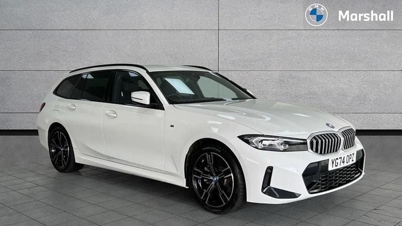 White Used 2024 BMW 330e M Sport Estate | £34,499 (Good price) - Image 1/4