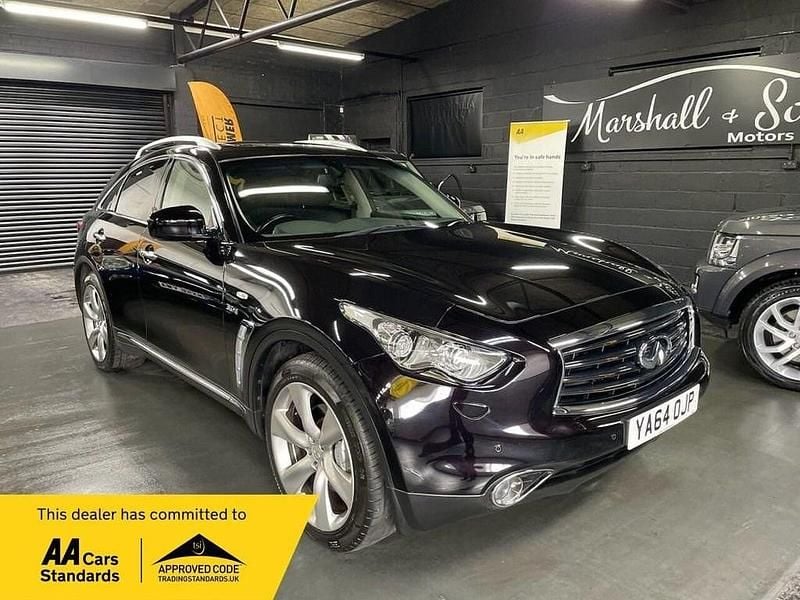 Black Used 2014 Infiniti QX70 Premium SUV | £14,599 - Image 1/4