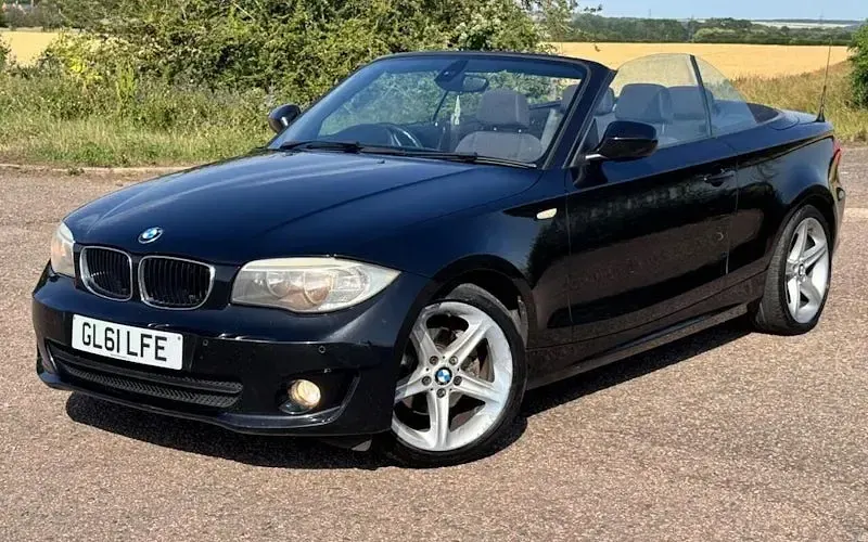 Used BMW 120 Cabriolet Sport Line 170 HP (125 kW) 2011 Black Cabriolet