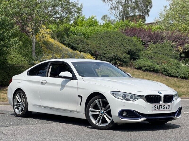 White Used 2017 BMW 420 Sport Line Coupe | £9,595 (Fair price) - Image 1/4