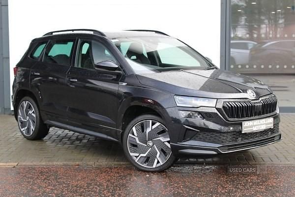 Black Used 2022 Skoda Karoq SportLine SUV | £21,995 (Fair price) - Image 1/4