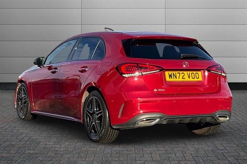 Used Mercedes A180 AMG Line Premium 136 HP (100 kW) 2022 Patagonia red Hatchback