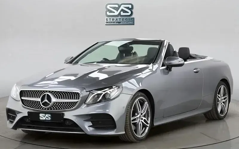 Used Mercedes E220 AMG line 194 HP (142 kW) 2018 Grey Cabriolet
