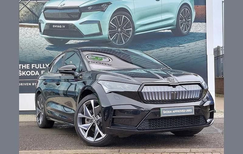 Black Used 2023 Skoda Enyaq iV vRS SUV | £29,390 - Image 1/4