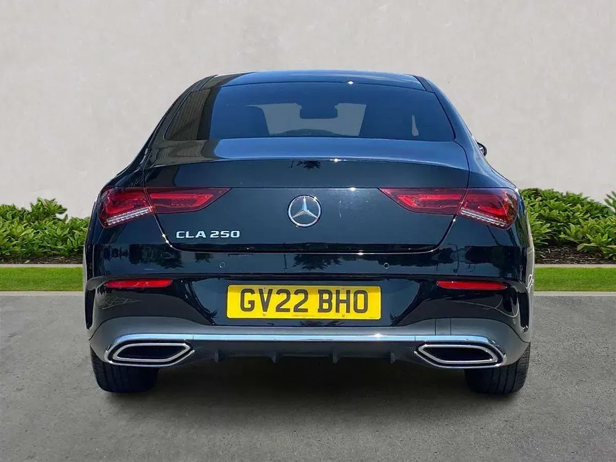 Used Mercedes CLA250 AMG line 224 HP (164 kW) 2022 Black Coupe
