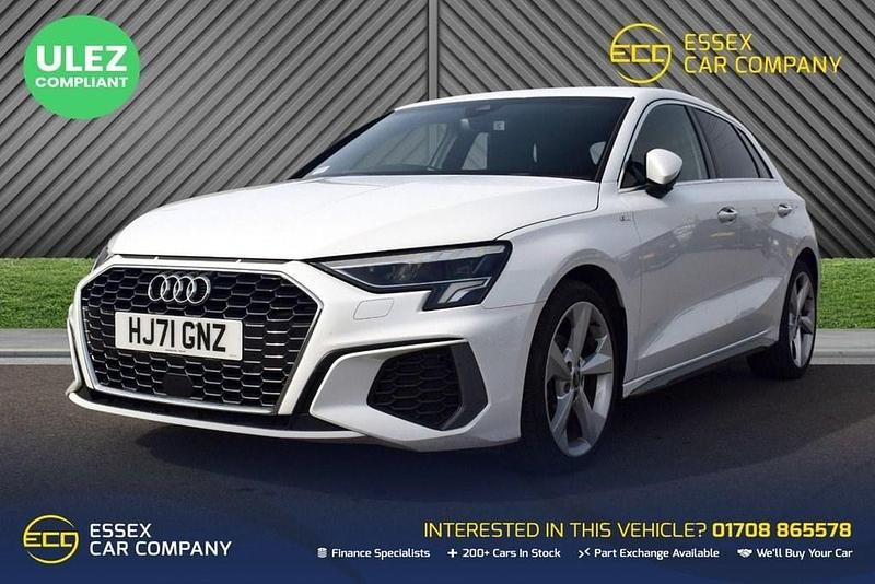 Used Audi A3 Sportback S-Line 116 HP (85 kW) 2021 White Hatchback