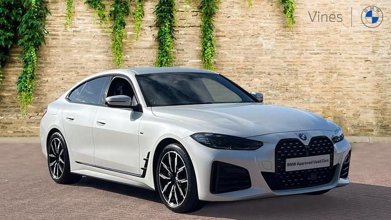 White Used 2022 BMW 430 Gran Coupé M Sport Coupe | £29,396 (Fair price) - Image 1/4