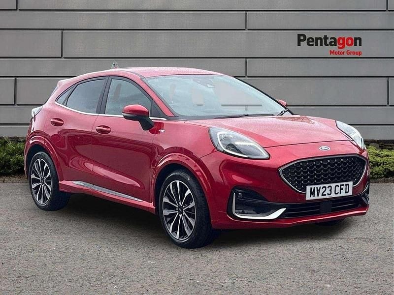 Red Used 2023 Ford Puma Gen-E ST-Line SUV | £17,395 - Image 1/4