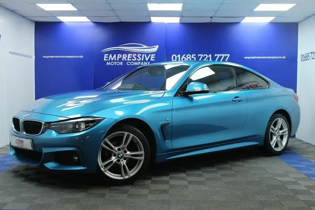 Usado BMW 420 M Sport 184 CV (135 kW) 2018 Azul Coupe