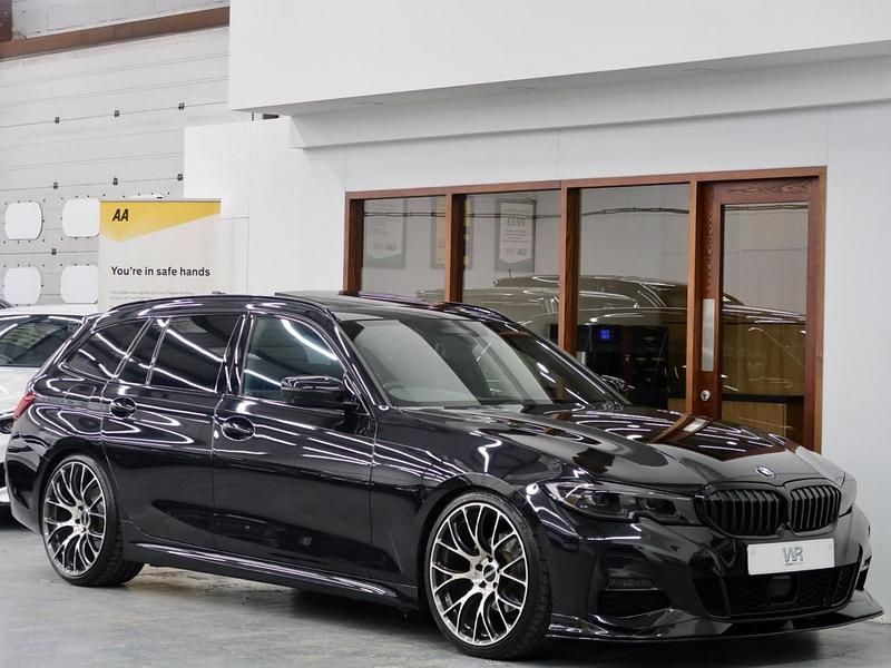Black Used 2021 BMW 320 M Sport Estate | £28,995 (A bit pricey) - Image 1/4