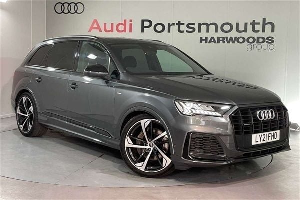 Grey Used 2021 Audi Q7 Black Edition SUV | £39,890 (Fair price) - Image 1/4