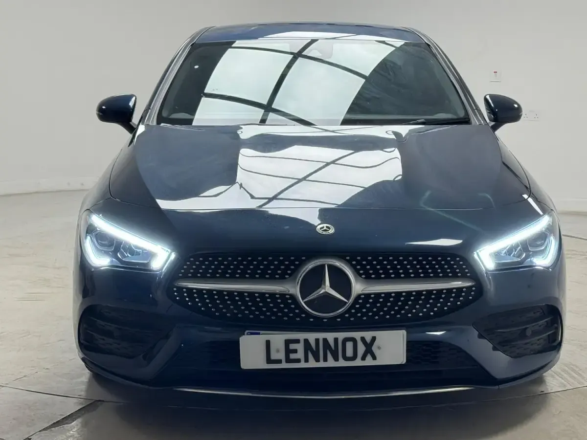 Used Mercedes CLA200 AMG line 163 HP (119 kW) 2022 Blue Coupe