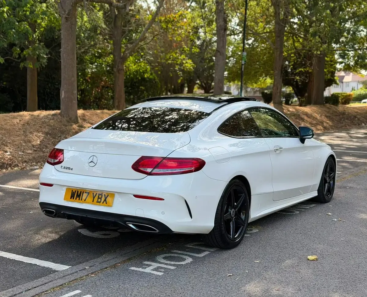 Used Mercedes C220 AMG Line Premium 2017 White Coupe