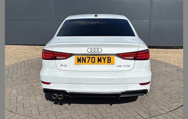 Used Audi A3 Black Edition 147 HP (108 kW) 2020 White Sedan