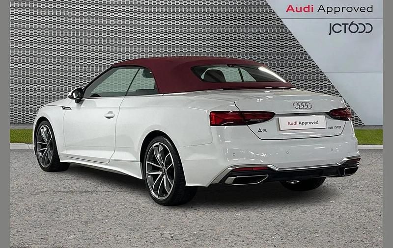 Used Audi A5 Cabriolet S-Line 147 HP (108 kW) 2022 White Cabriolet