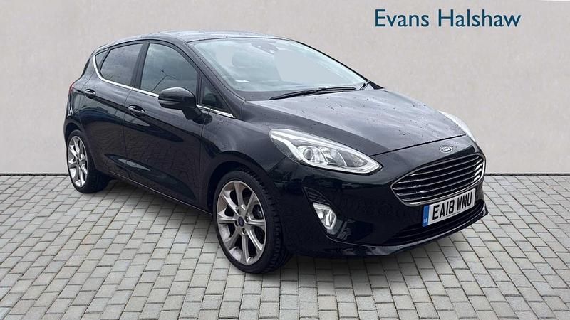 Black Used 2018 Ford Fiesta Titanium Hatchback | £9,400 (Fair price) - Image 1/4