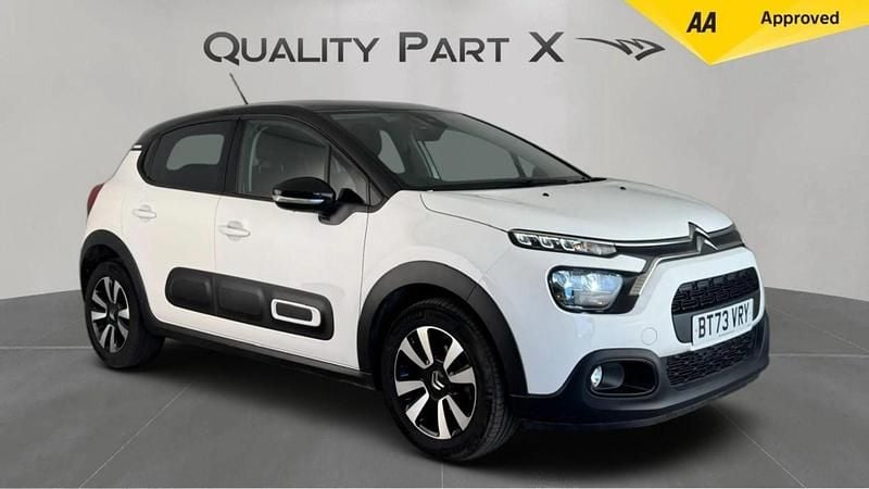White Used 2023 Citroën C3 PureTech Hatchback | £12,670 (Good price) - Image 1/4
