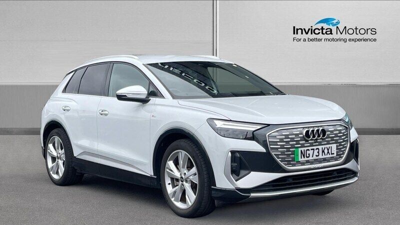 White Used 2023 Audi Q4 e-tron S-Line SUV | £29,000 (Super price) - Image 1/4