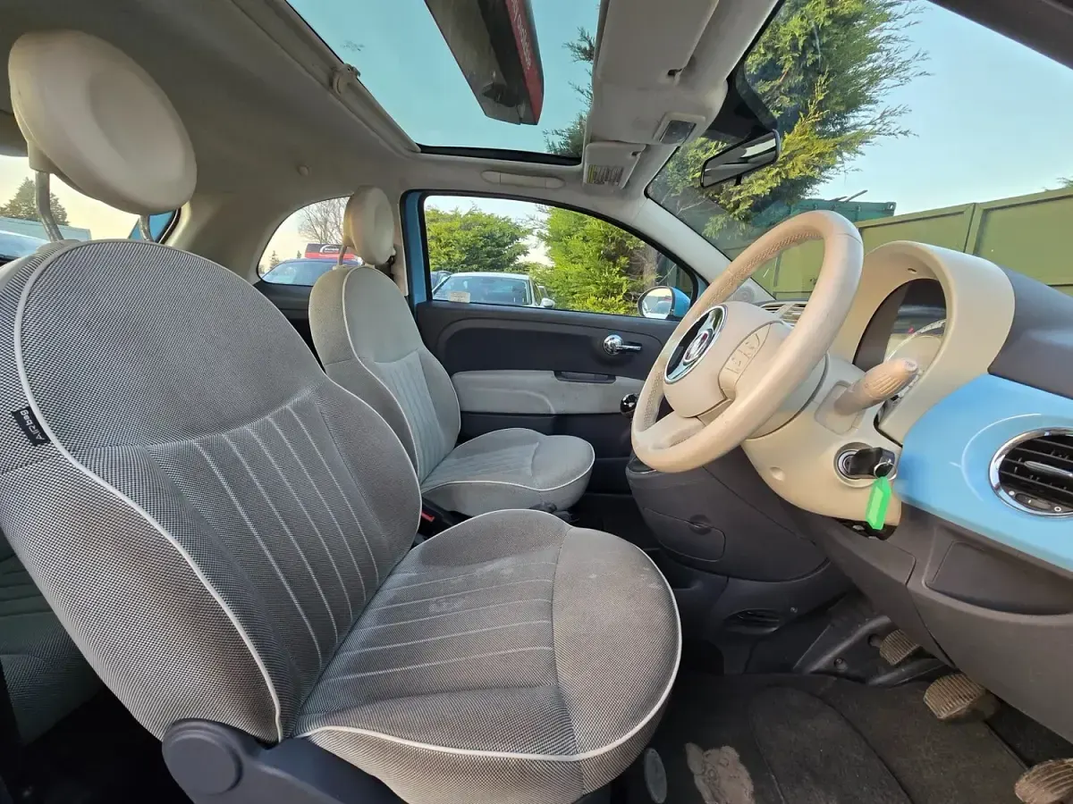 Used Fiat 500 Lounge 85 HP (62 kW) 2012 Blue Hatchback
