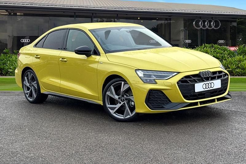 Yellow New 2026 Audi A3 Black Edition Sedan | £29,990 (Super price) - Image 1/4