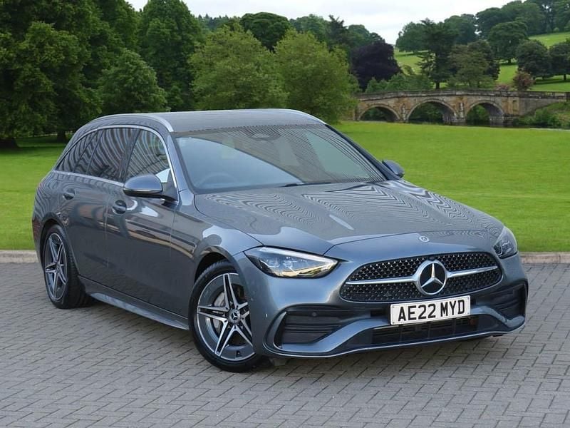Grey Used 2022 Mercedes C200 AMG line Estate | £27,299 (Expensive) - Image 1/4