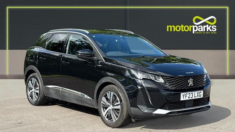 Nera black metallic Used 2023 Peugeot 3008 Allure+ SUV | £20,000 (Fair price) - Image 1/4