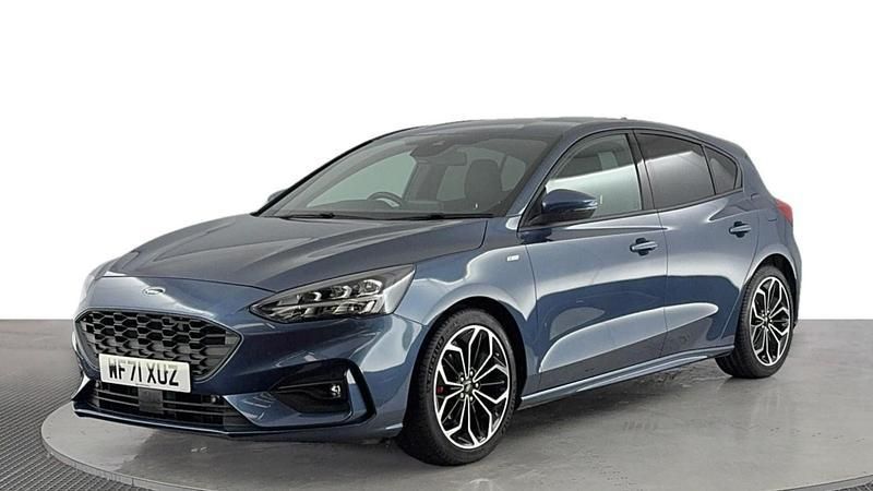 Blue Used 2021 Ford Focus ST-Line X Hatchback | £17,320 (Fair price) - Image 1/4