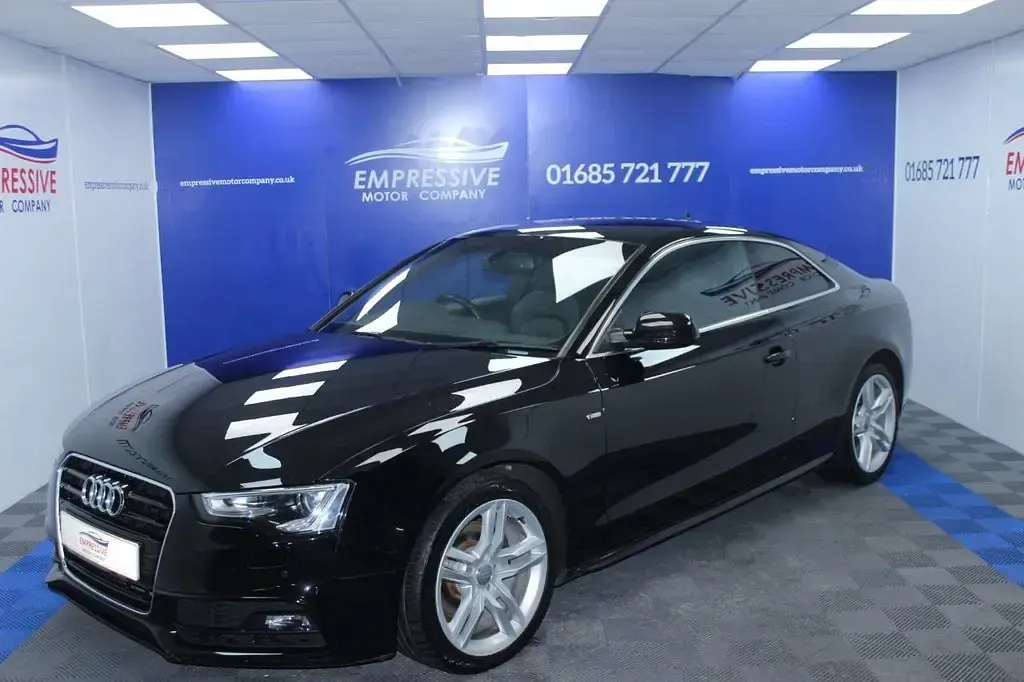 Used Audi A5 S-Line 190 HP (139 kW) 2016 Black Coupe
