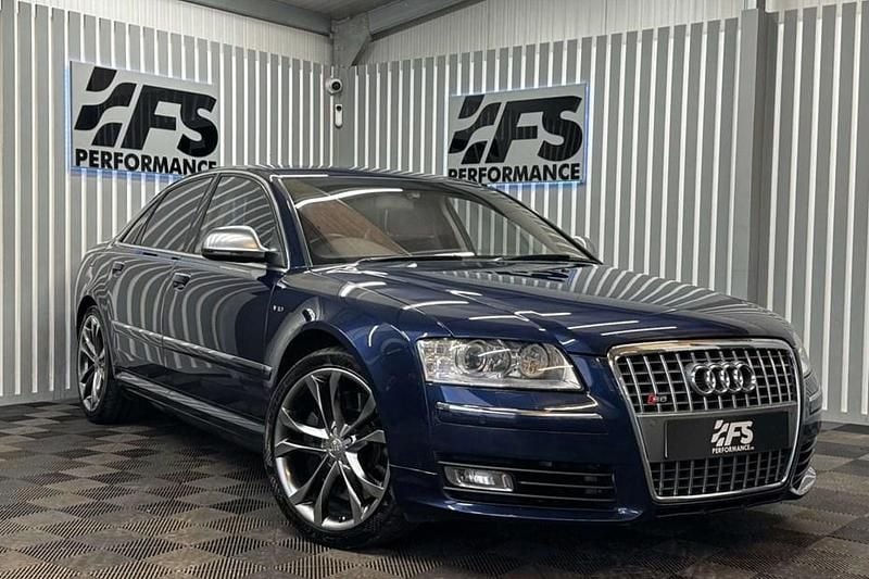 Used Audi A8 Advanced 444 HP (326 kW) 2009 Blue Sedan
