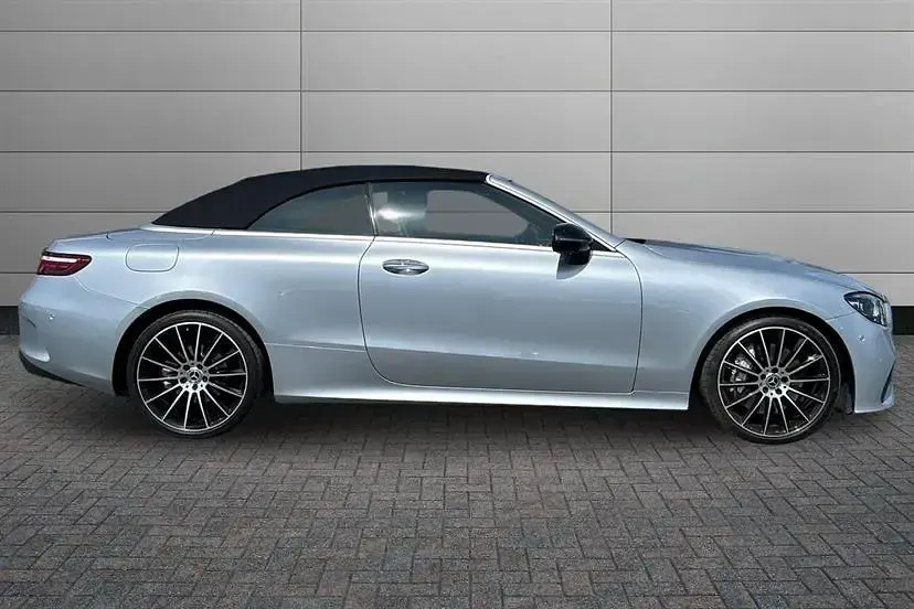 Used Mercedes E300 AMG line 258 HP (189 kW) 2023 High tech silver Cabriolet