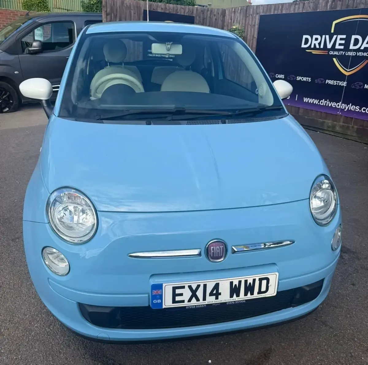 Used Fiat 500 69 HP (50 kW) 2014 Blue Hatchback