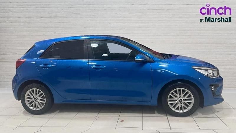 Used Kia Rio 84 HP (61 kW) 2021 Blue Hatchback