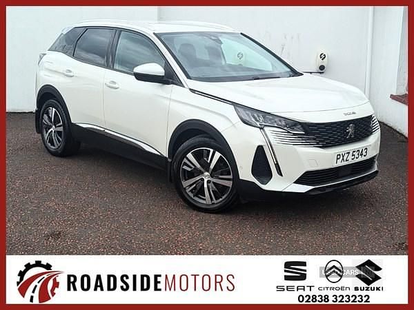 White Used 2021 Peugeot 3008 Allure Premium Hatchback | £15,995 (Fair price) - Image 1/4