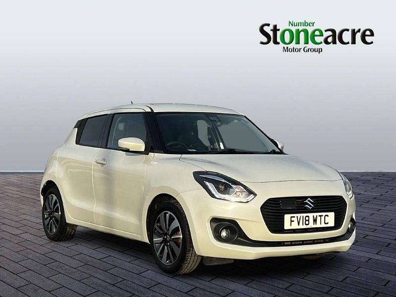 White Used 2018 Suzuki Swift SZ5 Hatchback | £9,995 (Fair price) - Image 1/4