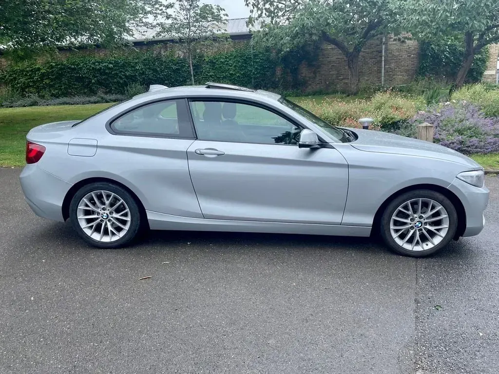 Used BMW 218 Advantage 136 HP (100 kW) 2015 Silver Coupe