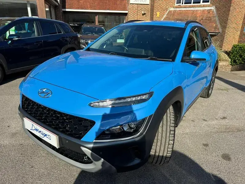 Used Hyundai Kona Premium 141 HP (103 kW) 2021 Blue SUV