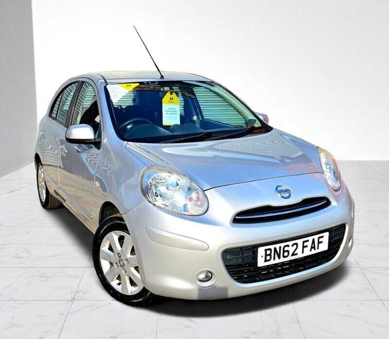 Silver Used 2012 Nissan Micra Acenta Hatchback | £3,495 (Fair price) - Image 1/4