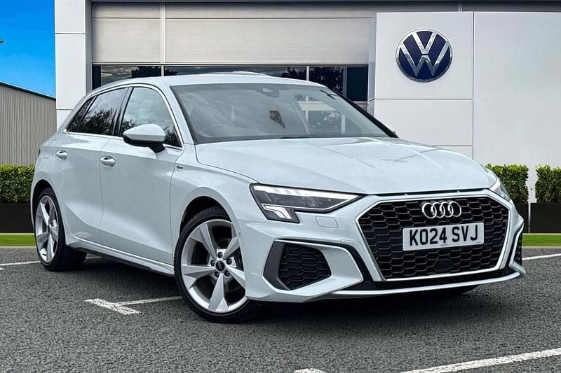 White Used 2024 Audi A3 Sportback S-Line Hatchback | £25,889 (Fair price) - Image 1/4