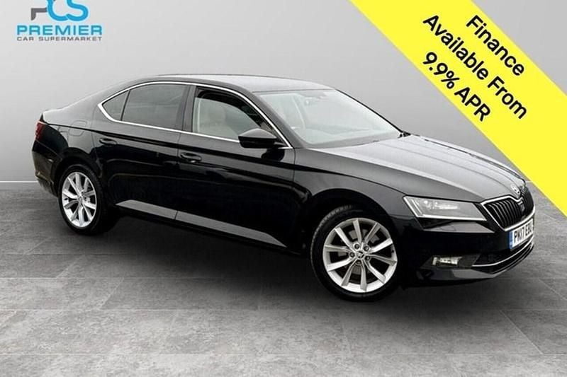 Used Skoda Superb SE L Executive 150 HP (110 kW) 2017 Black Hatchback