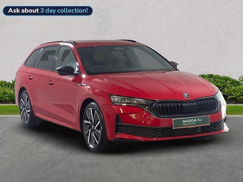 Red Used 2025 Skoda Octavia SportLine Estate | £29,669 - Image 1/3