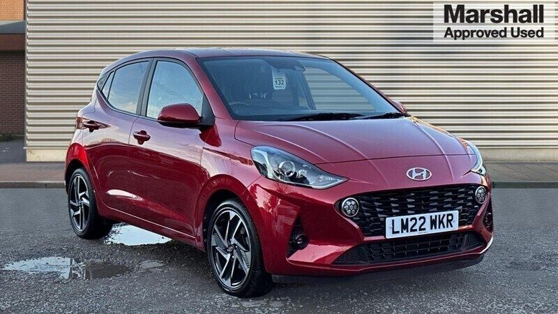 Red Used 2022 Hyundai i10 Premium Hatchback | £13,628 (Fair price) - Image 1/4