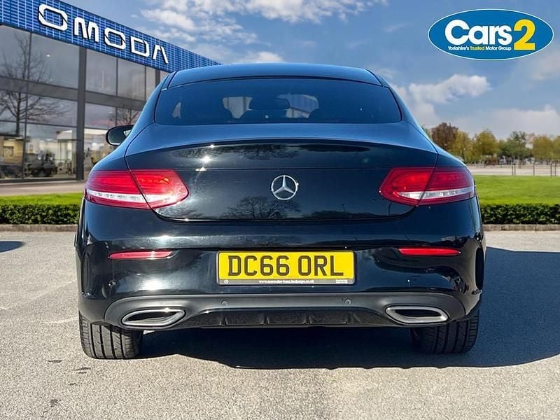 Used Mercedes C220 AMG line 168 HP (123 kW) 2017 Black Coupe
