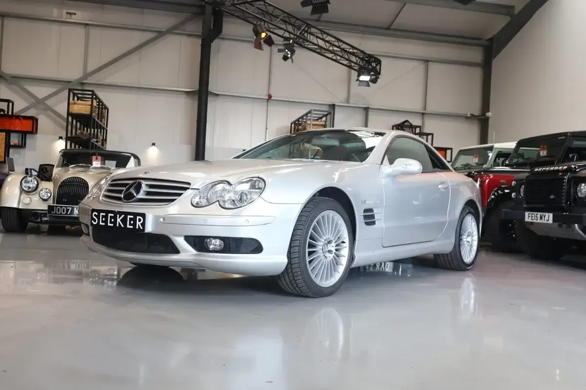 Used Mercedes SL55 AMG AMG 476 HP (350 kW) 2002 Silver Cabriolet