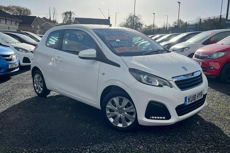 White Used 2018 Peugeot 108 Active Hatchback | £5,995 (Fair price) - Image 1/1