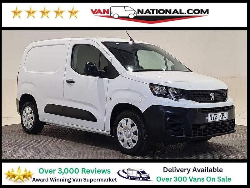 White Used 2021 Peugeot Partner Van | £10,990 (Fair price) - Image 1/3