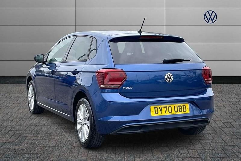 Used VW Polo Match 95 HP (69 kW) 2020 Blue Hatchback