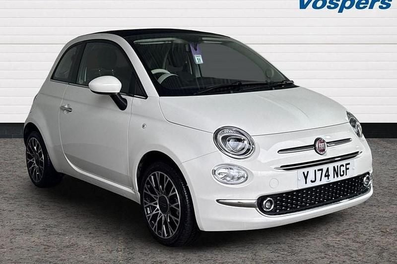 White Used 2024 Fiat 500C Cabriolet | £15,245 (Expensive) - Image 1/1