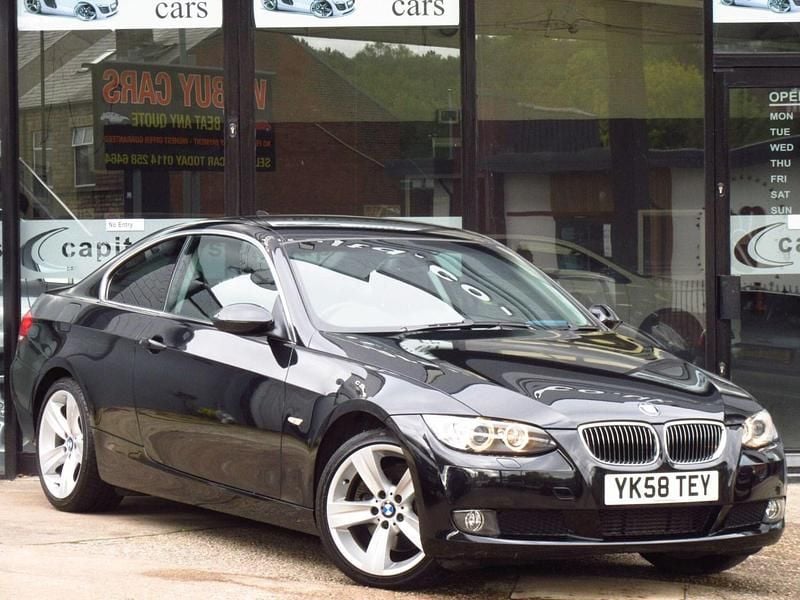 Black Used 2008 BMW 325 Comfort Edition Coupe | £7,489 (Fair price) - Image 1/4
