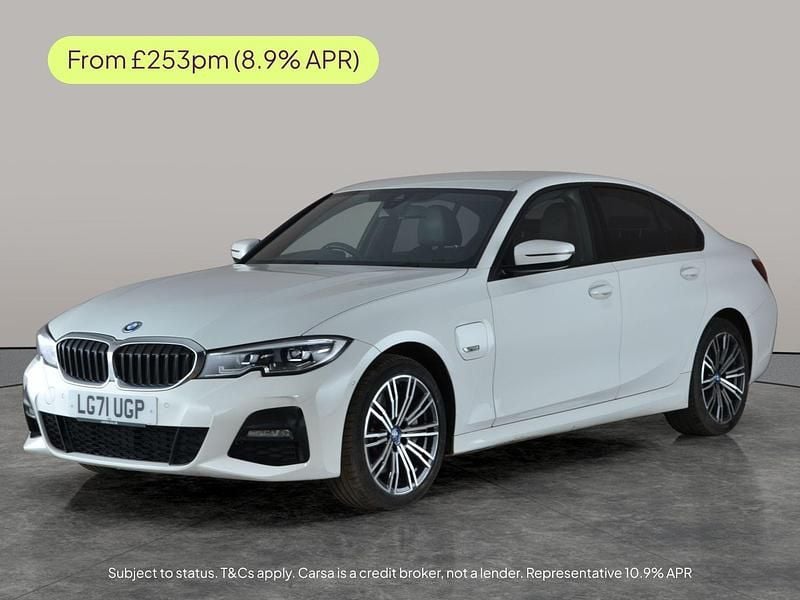 White Used 2021 BMW 330e M Sport Sedan | £17,300 (Good price) - Image 1/4