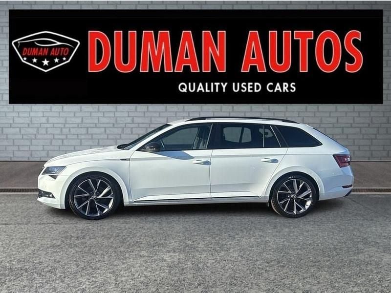 Used Skoda Superb SportLine 150 HP (110 kW) 2018 White Estate